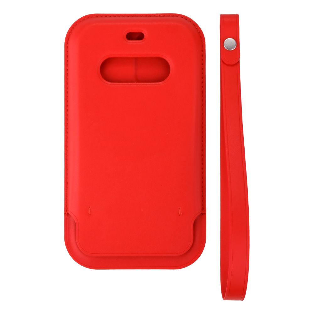 

Чехол-футляр MagSafe Leather Sleeve Case Full Size для Iphone 12 Pro Max Red
