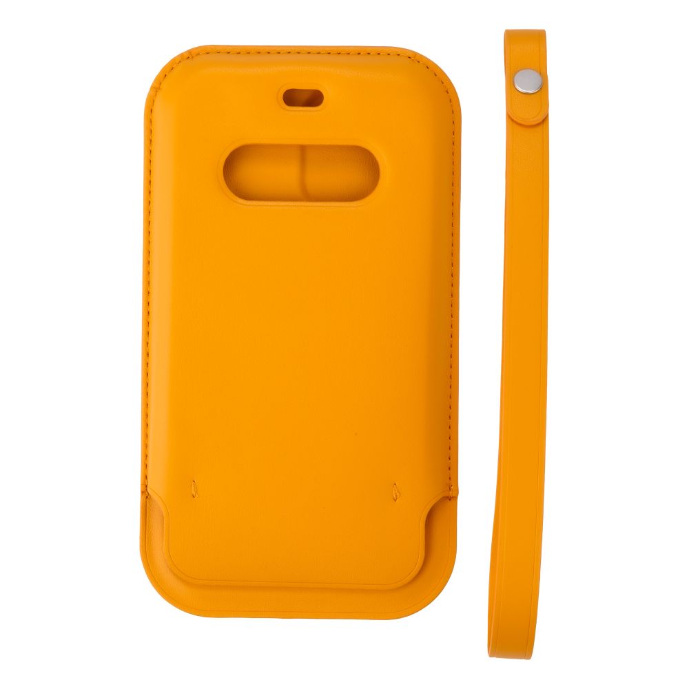 

Чехол-футляр MagSafe Leather Sleeve Case Full Size для Apple Iphone 12 / 12 Pro California Poppy