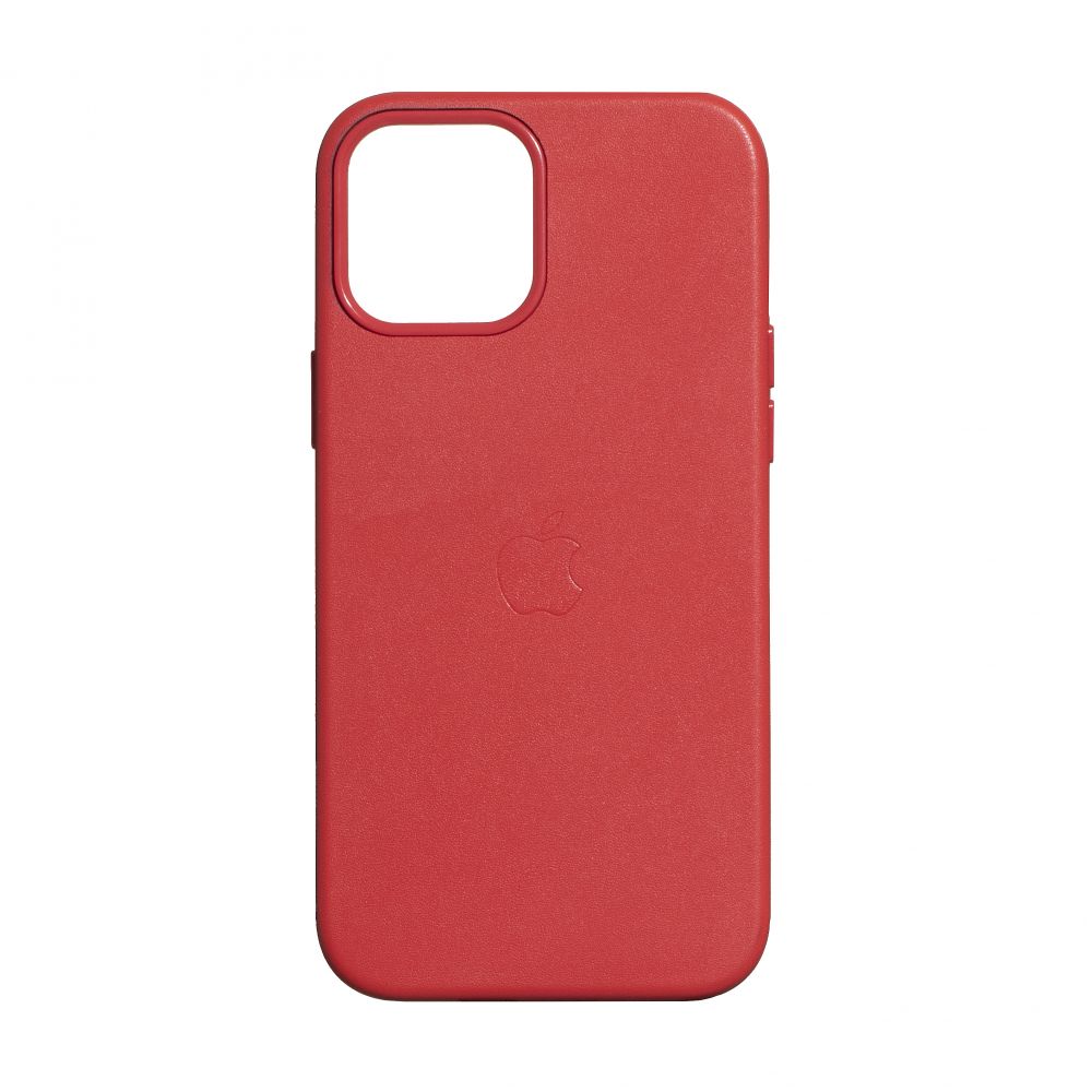 

Чехол-накладка MagSafe Leather Case Full Size для Apple iPhone 12 Pro Max Red