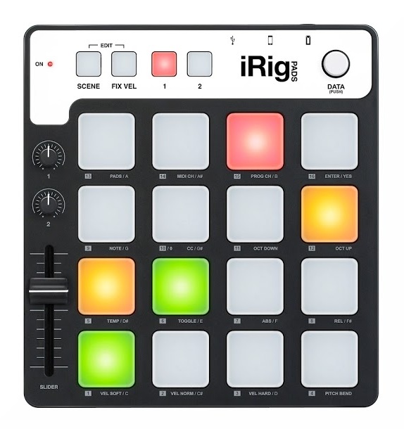 

MIDI контроллер для PC/Mac и устройств Apple IK MULTIMEDIA iRIG PADS