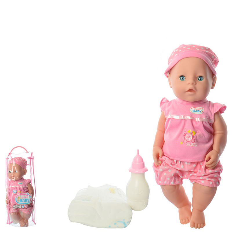 

Пупс A-Toys QH16-1-3-5-7-9 підгузник, пляшечка, музика