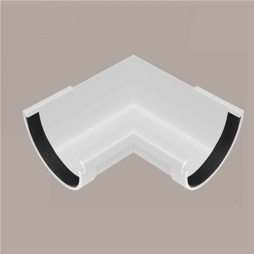 

Угол желоба внутренний Rainway 90 90 мм Белый (10347876)