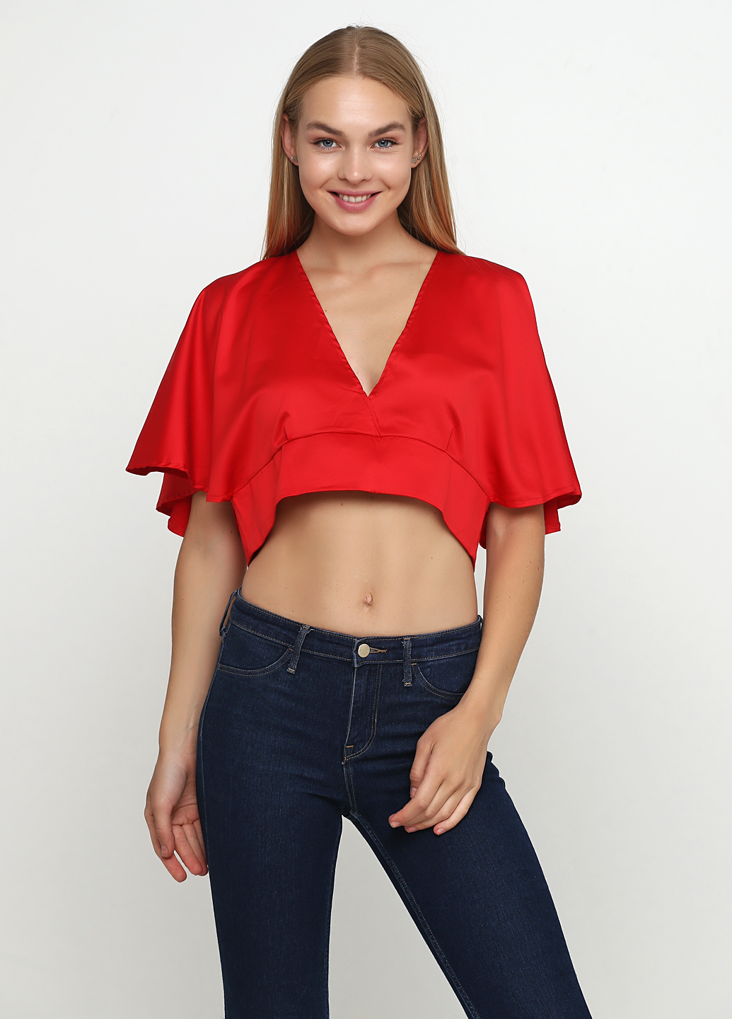 

Блузка PrettyLittleThing 12 красный/белый CLU6973_01