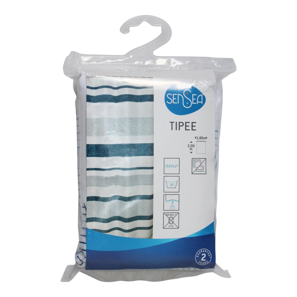 

Шторка для душа SENSEA Blue Tipee 180х200 см (12045103)