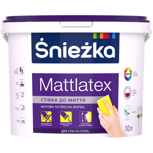 

Краска латексная Sniezka Mattlatex 14 кг 10289804