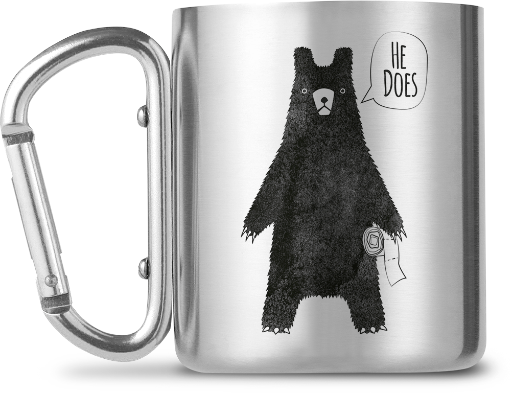 

Кружка с карабином GB eye Bear Woods - Carabiner Mugs 220 ml (MGCM0003)