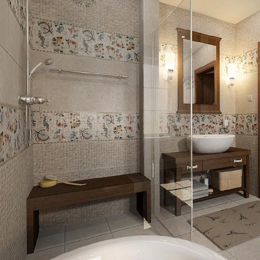 

Плитка настенная ATEM Шейл Mosaic бежевая 27,5х40 см 1,65 м.кв. (11544092)