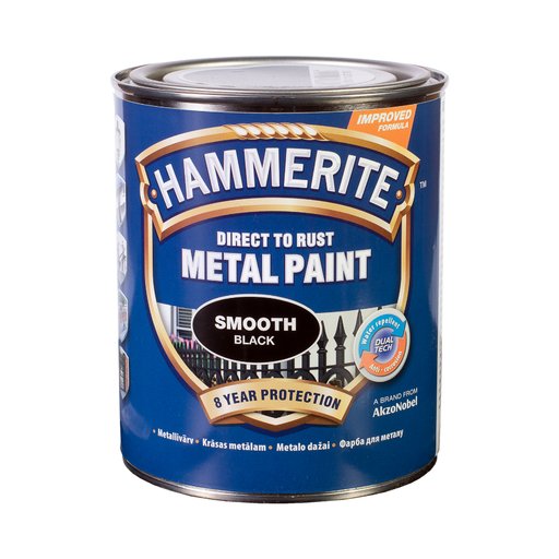 

Эмаль для металла Hammerite чорна 0,75 л (10527622)