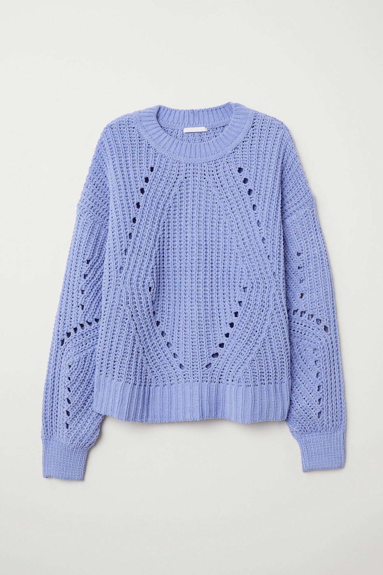 

Джемпер H&M рельефной вязки XS голубой 15-0002