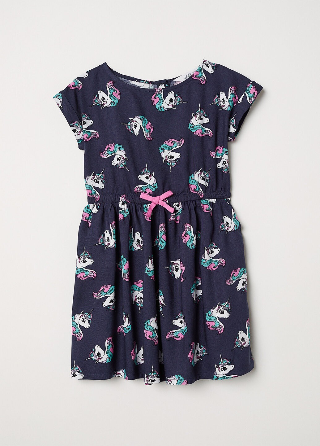 

Платье H&M 0631453 92 темно-синее 8-0004