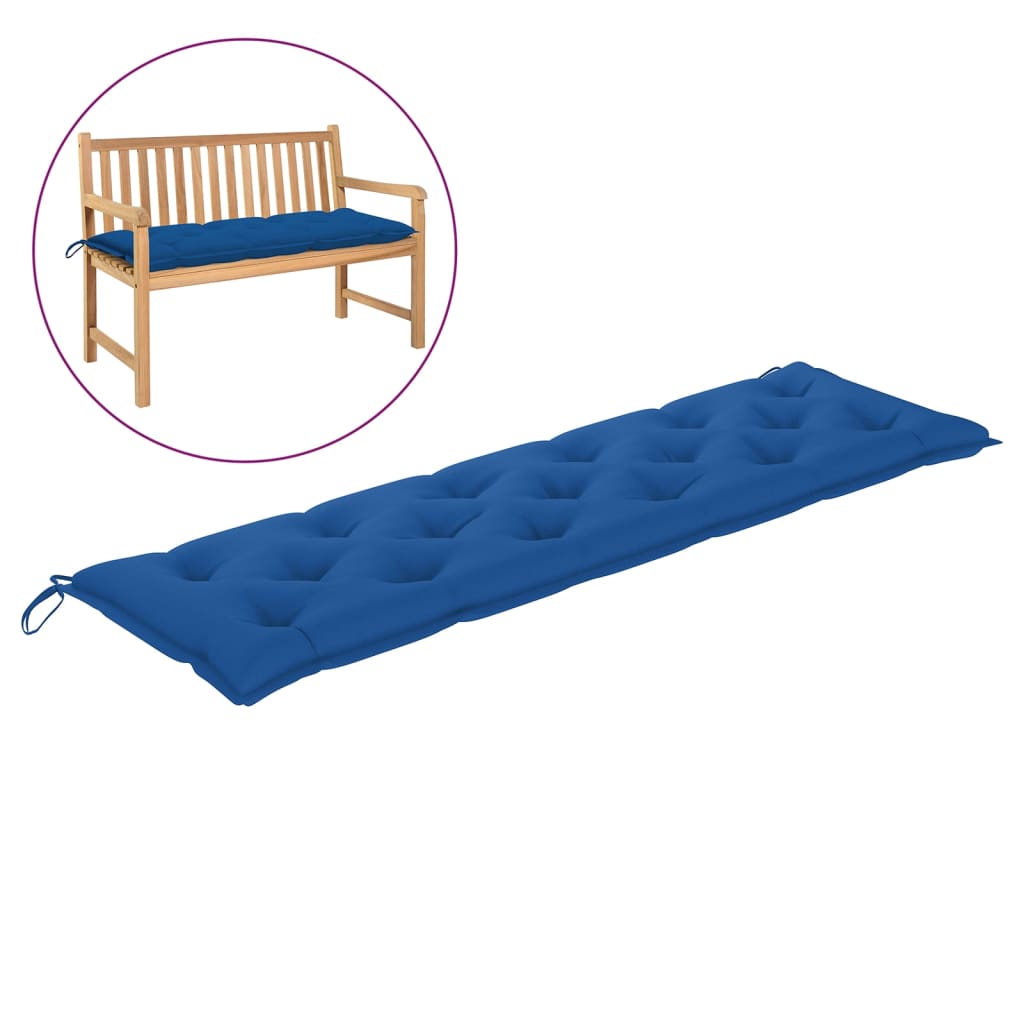 

Подушка для садової лавки Shumee синя 180x50x7см тканина 314978