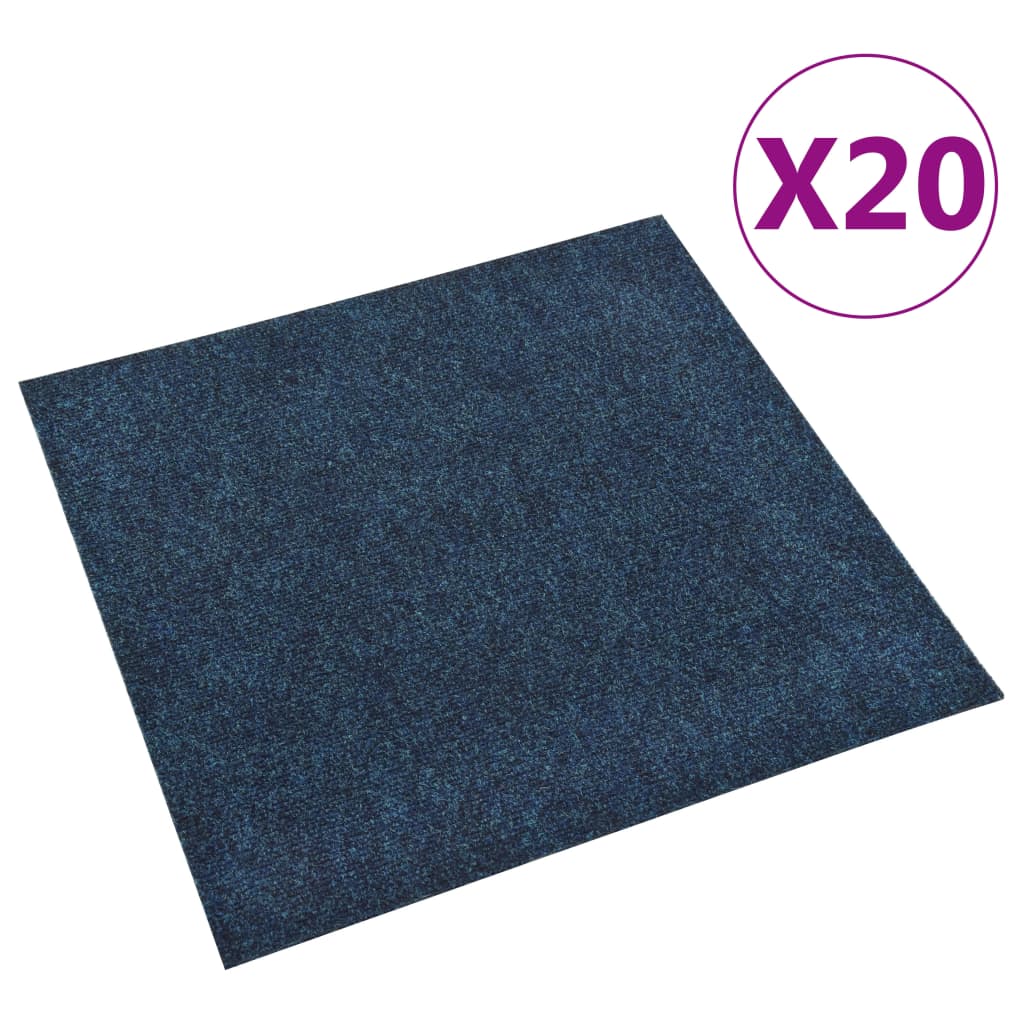

Килимова плитка для підлоги Shumee 20 шт. 5 м² темно синя 322420