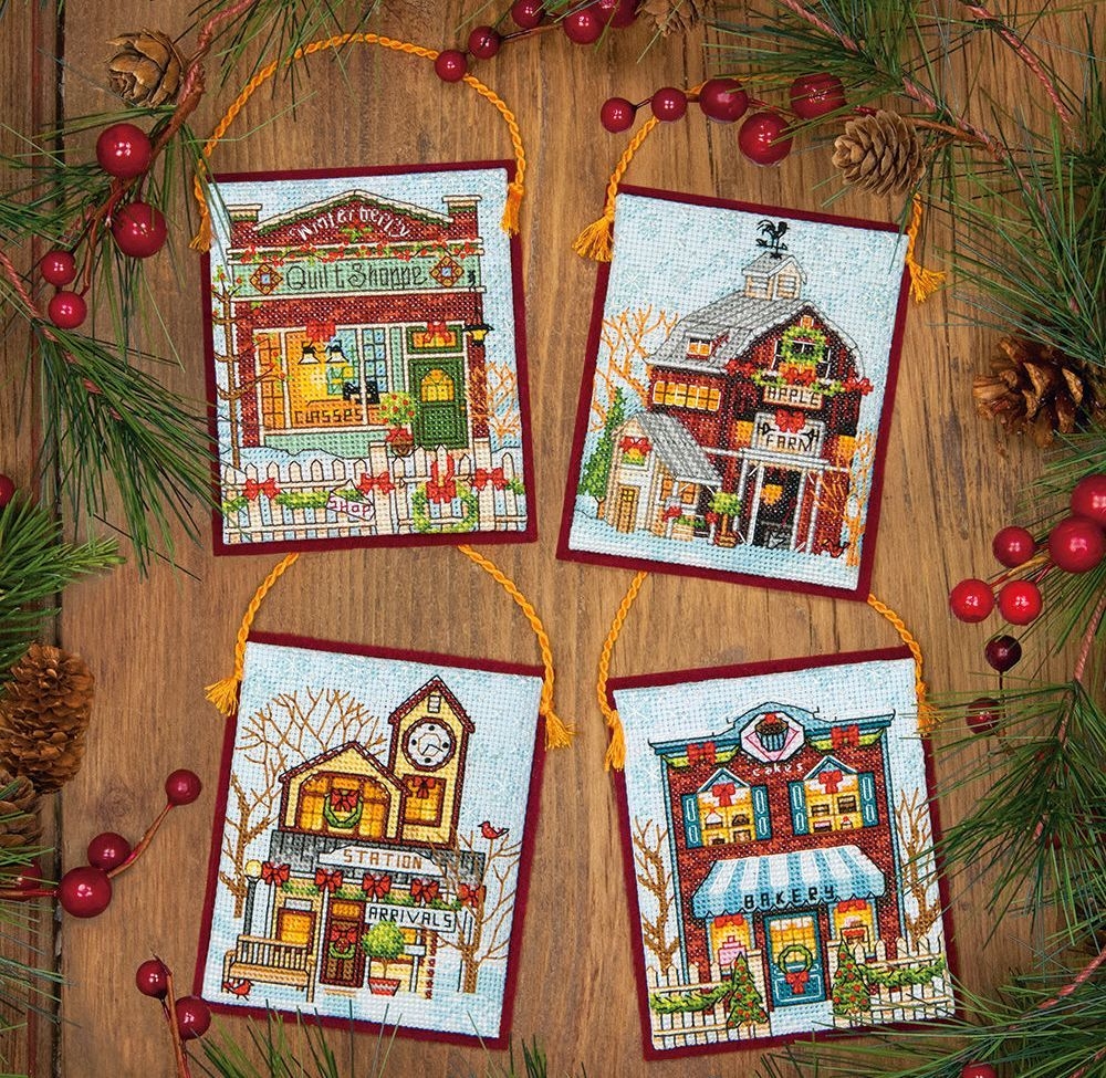 

Набор для вышивания Dimensions Winter Village Ornaments