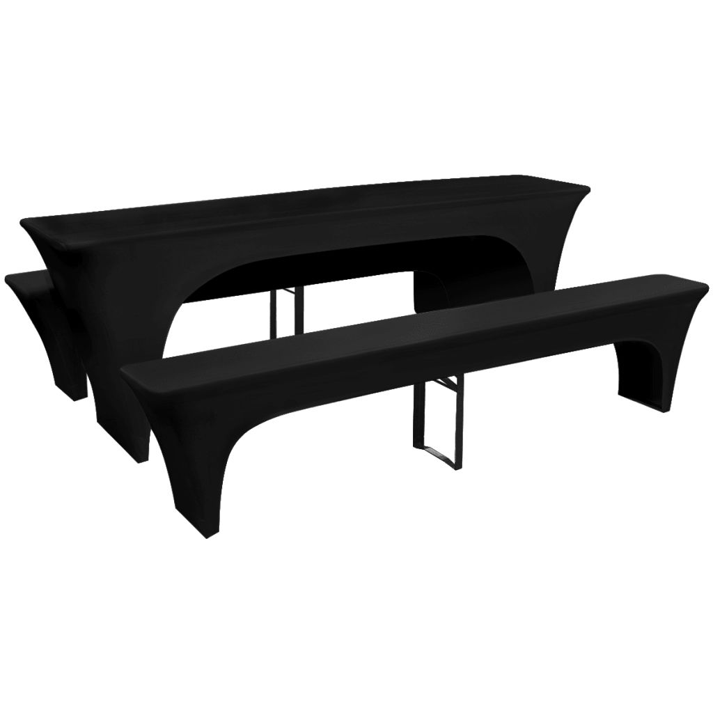 

Еластичні чохли для столу та лавок Shumee чорні 220 x 50 x 80 см 130794