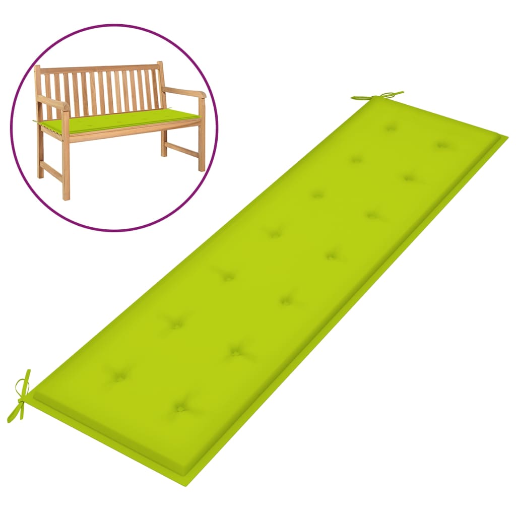 

Подушка для садової лавки Shumee світло зелений колір 180x50x4 см тканина 314094