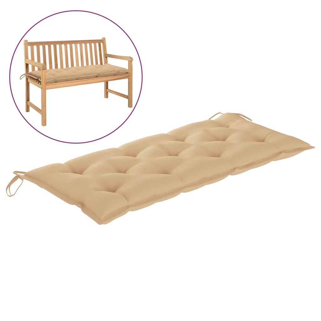 

Подушка для садової лавки Shumee бежева 120x50x7 см тканина 314947