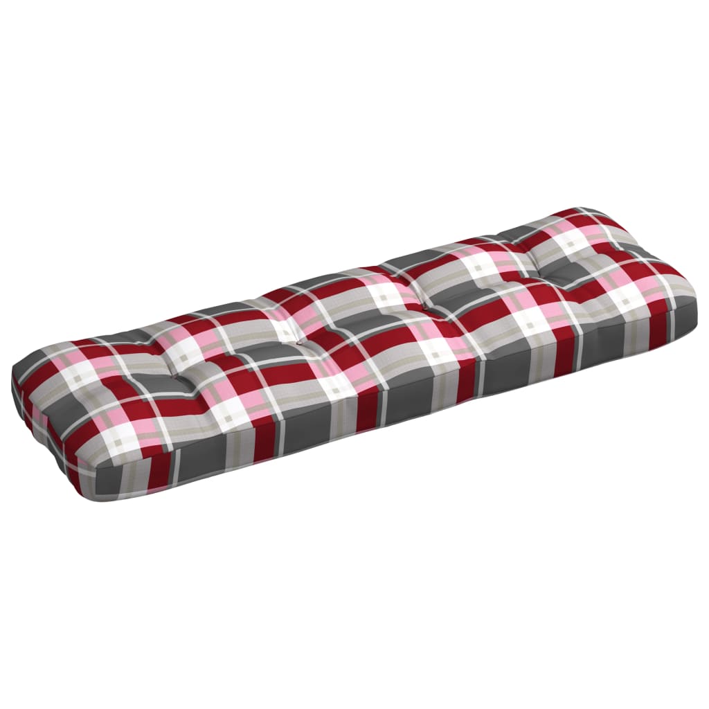

Подушка для садового дивана Shumee червона клітинка 120x40x12 см 314481