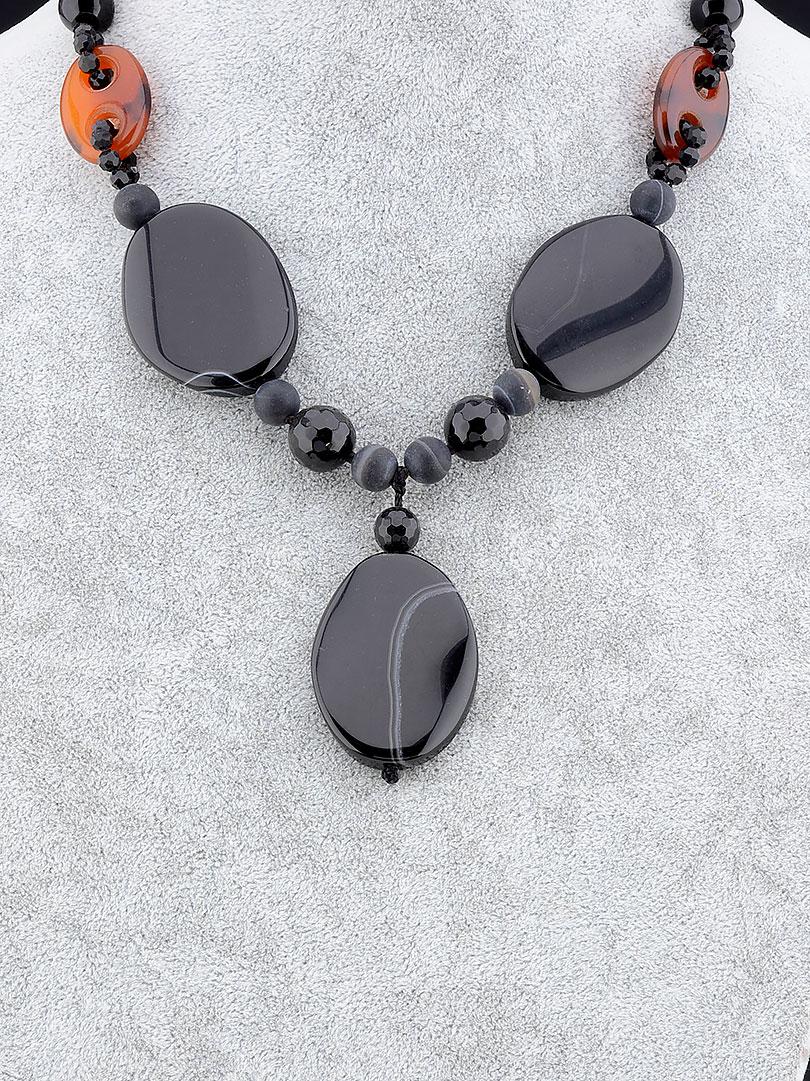 

Бусы Агат 58 см.021939
