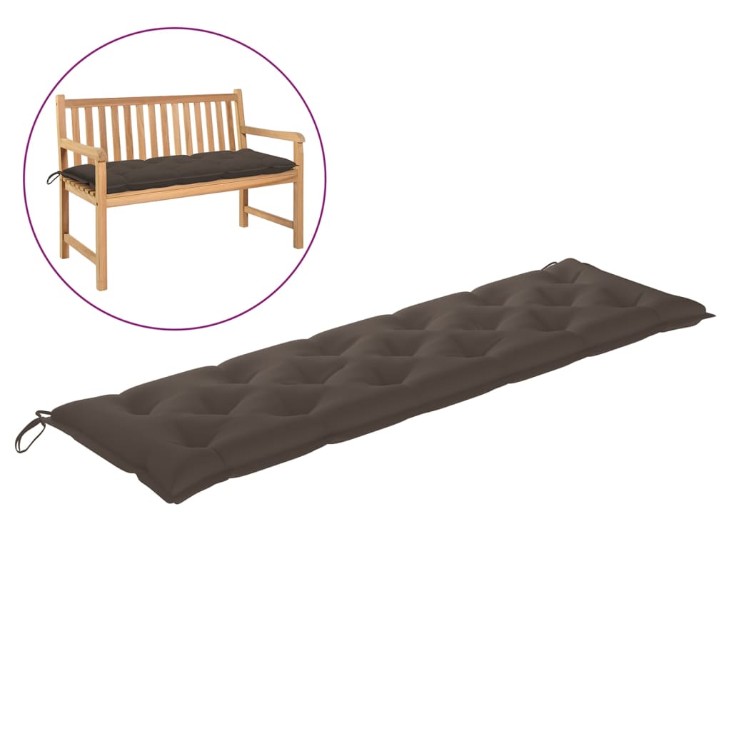 

Подушка для садової лавки Shumee сіро коричневий колір 180x50x7 см тканина 314976