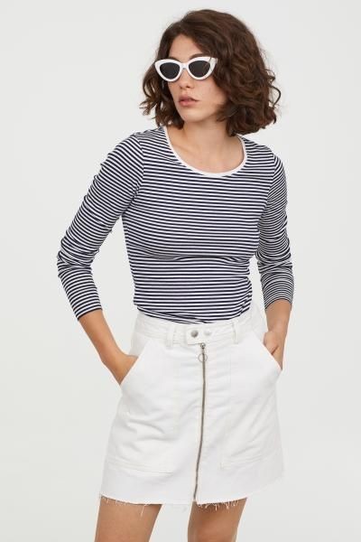 

Лонгслив H& трикотажный  темно-синий с белым 14-0002, Лонгслив H&M трикотажный M темно-синий с белым 14-0002