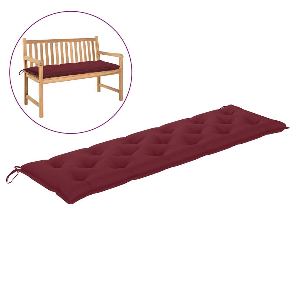 

Подушка для садової лавки Shumee червоний колір 180x50x7 см 314977