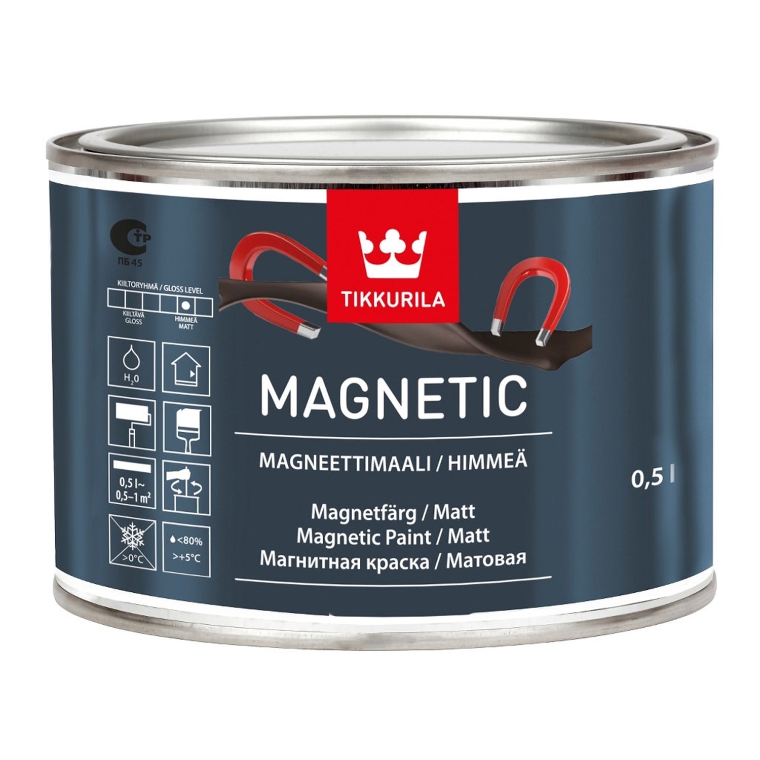 

Магнітна фарба Tikkurila Magnetic 0.5л