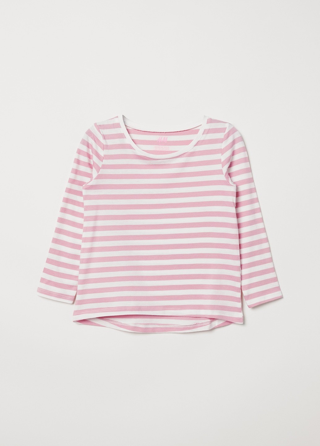 

Лонгслив H&M трикотажный 98-104 розовый в полоску 4-0036