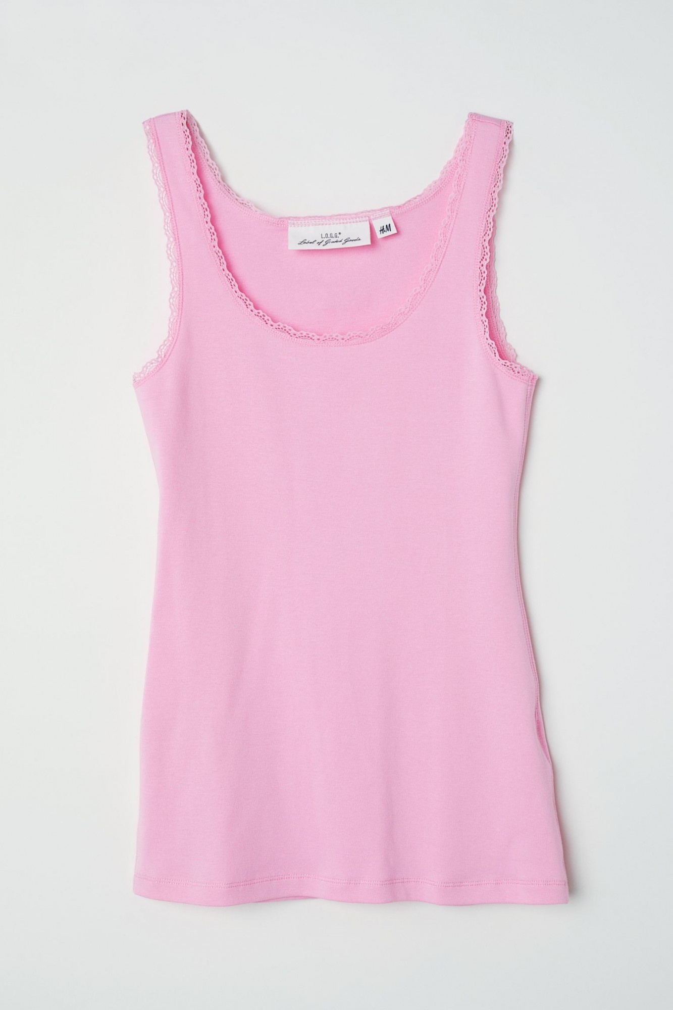 

Майка H&M с кружевом  розовая 13-0025, Майка H&M с кружевом XS розовая 13-0025