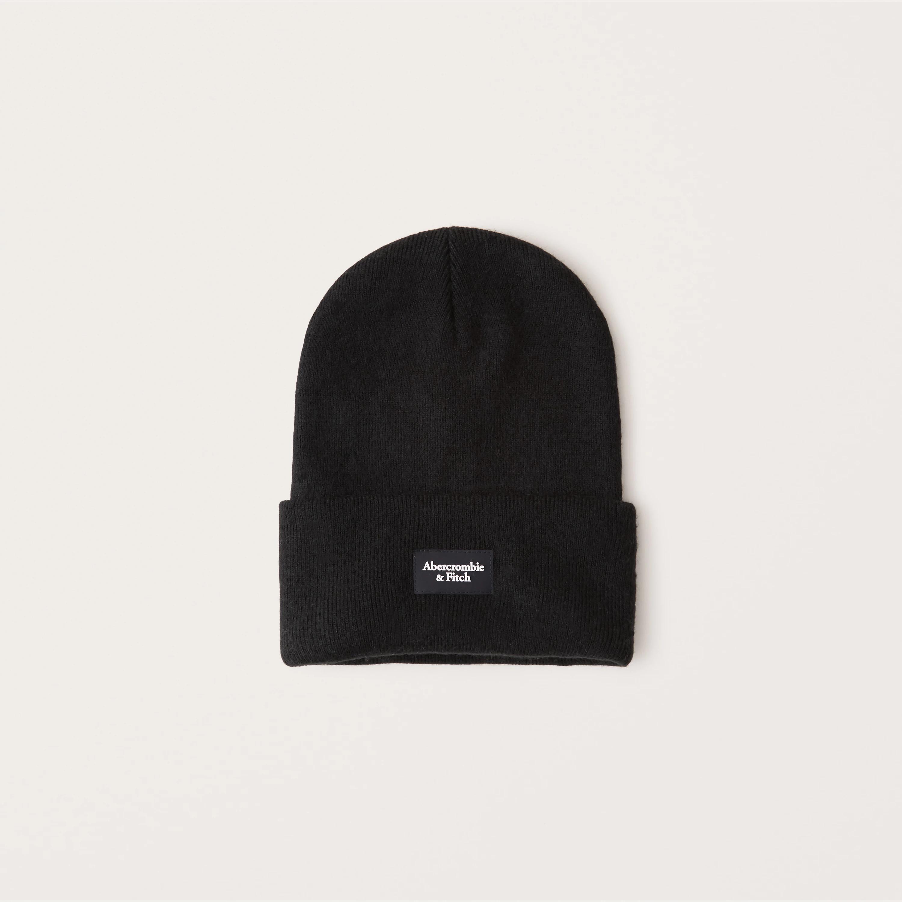 

Мужская шапка - зимняя шапка Abercrombie & Fitch AF8401M Один размер Черный