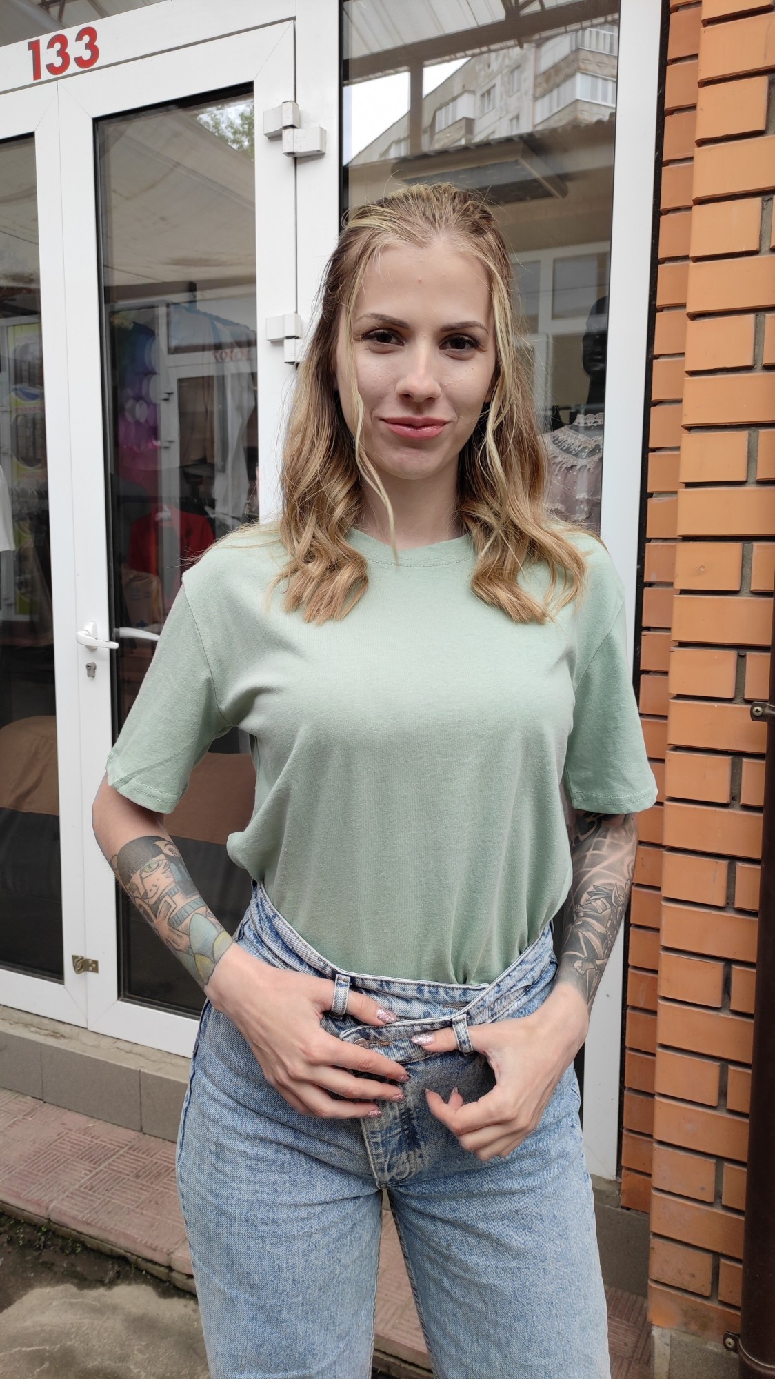 

Футболка B.Y.Jstudio 18309  фісташкова, Футболка B.Y.Jstudio 18309 one size фісташкова