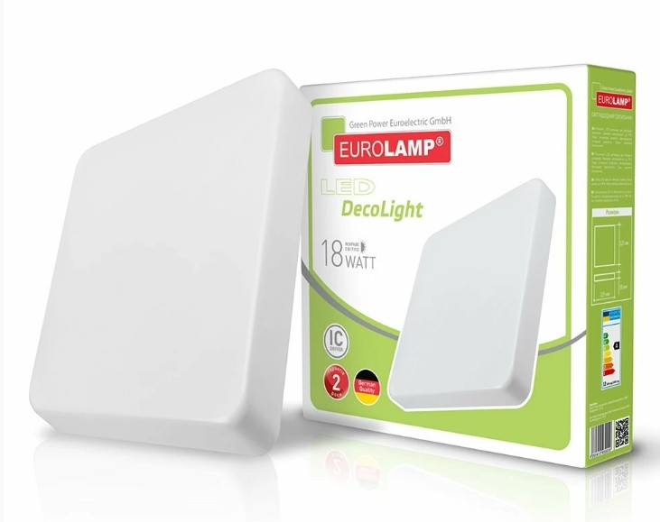 

Светильник светодиодный Eurolamp 18Вт 4000K LED-NLS-18/4(F)new