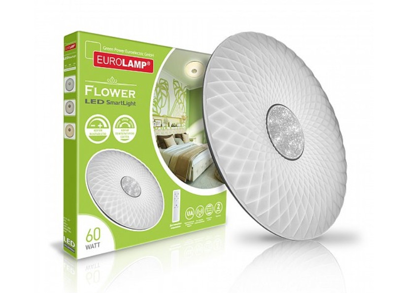 

Светильник светодиодный Eurolamp 60Вт 3000-6000K LED-SL-60W-N10 deco