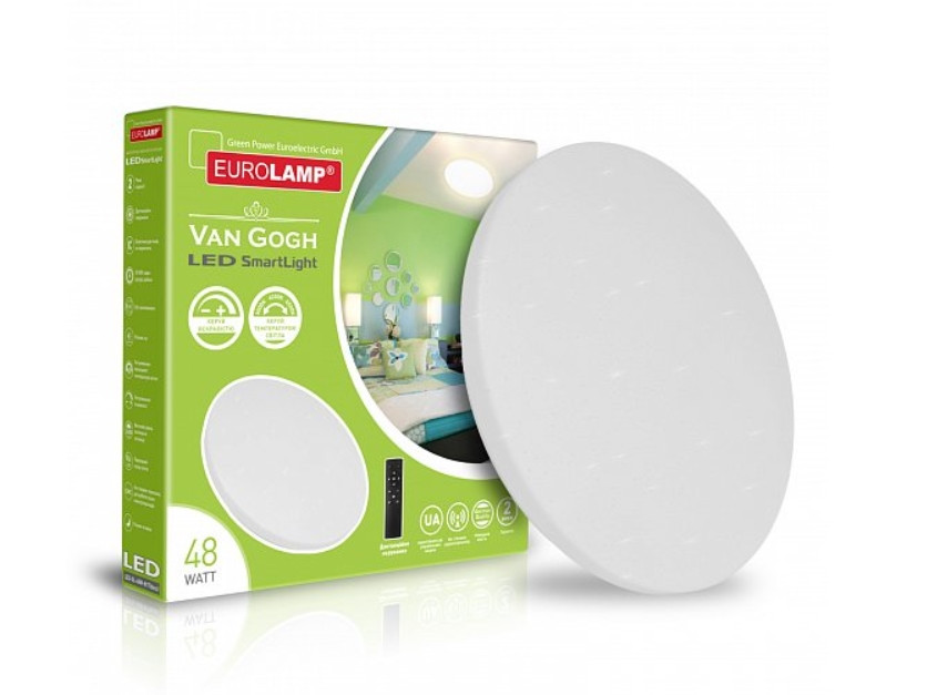 

Светильник светодиодный Eurolamp 48Вт 3000-6500K LED-SL-48W-N17 deco