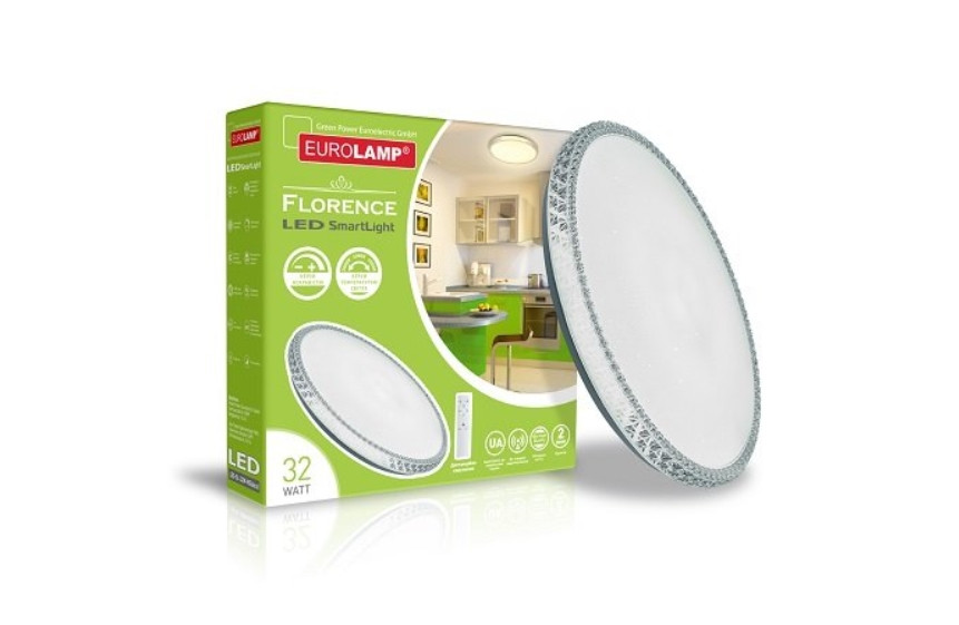 

Светильник светодиодный Eurolamp 32 Вт белый 3000-6000 К LED-SL-32W-N5 (deco)
