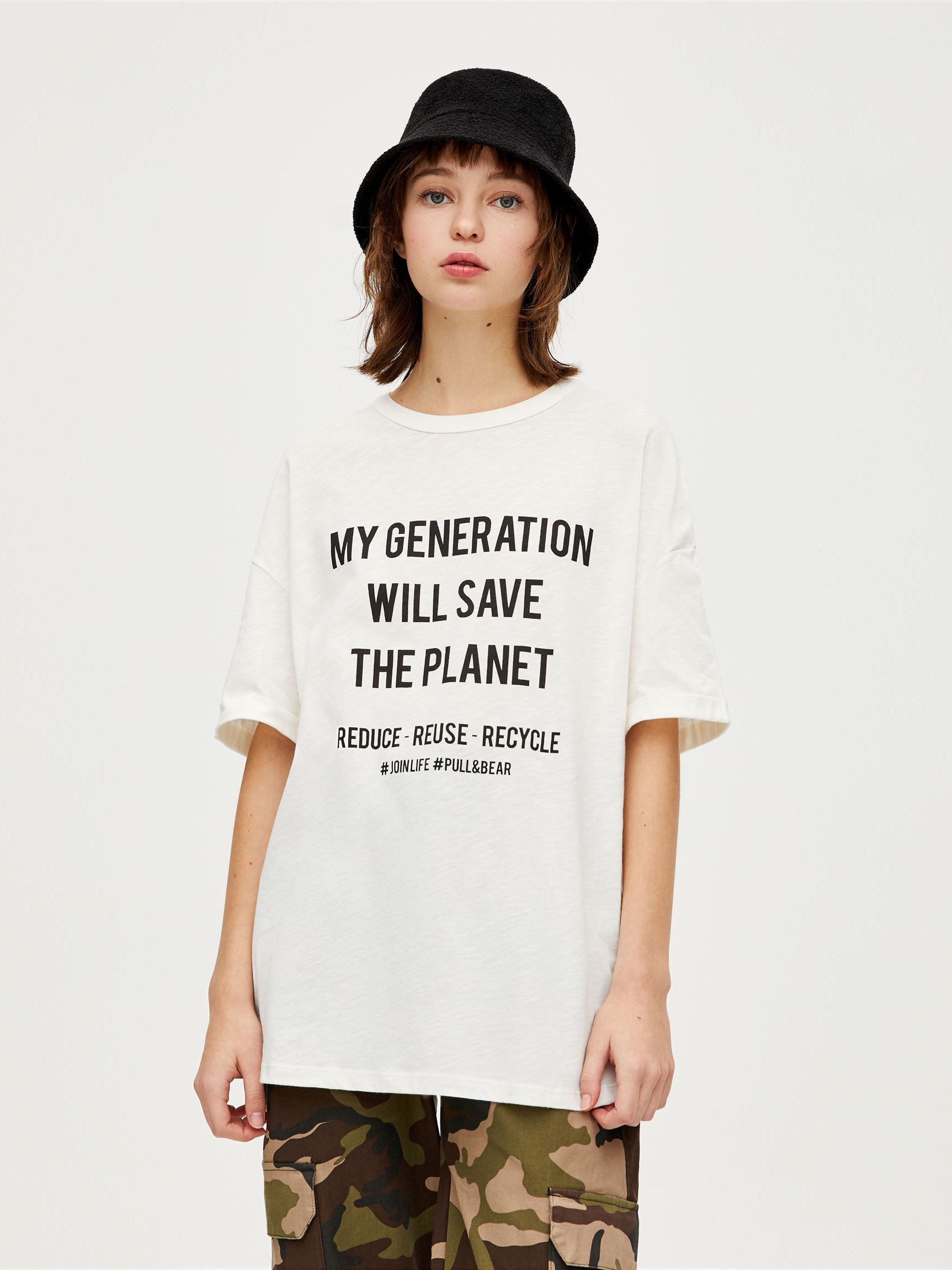 

Футболка Pull & Bear 9245/359/805  Белая, Футболка Pull & Bear 9245/359/805 S Белая
