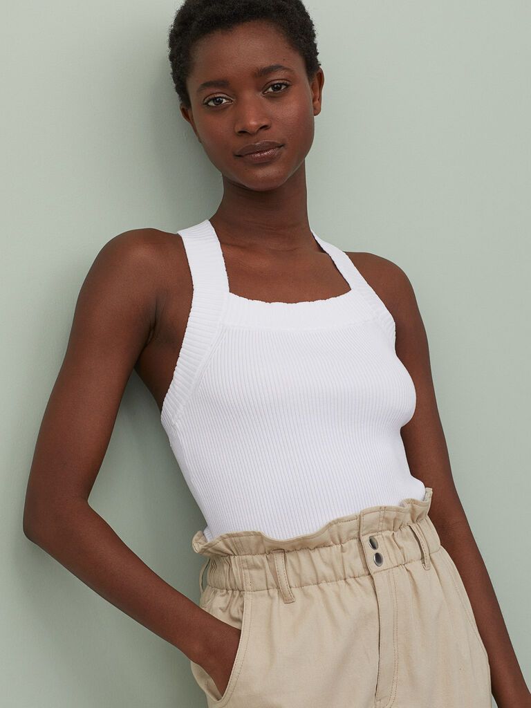 

Топ H&M 060884497 XL Белый