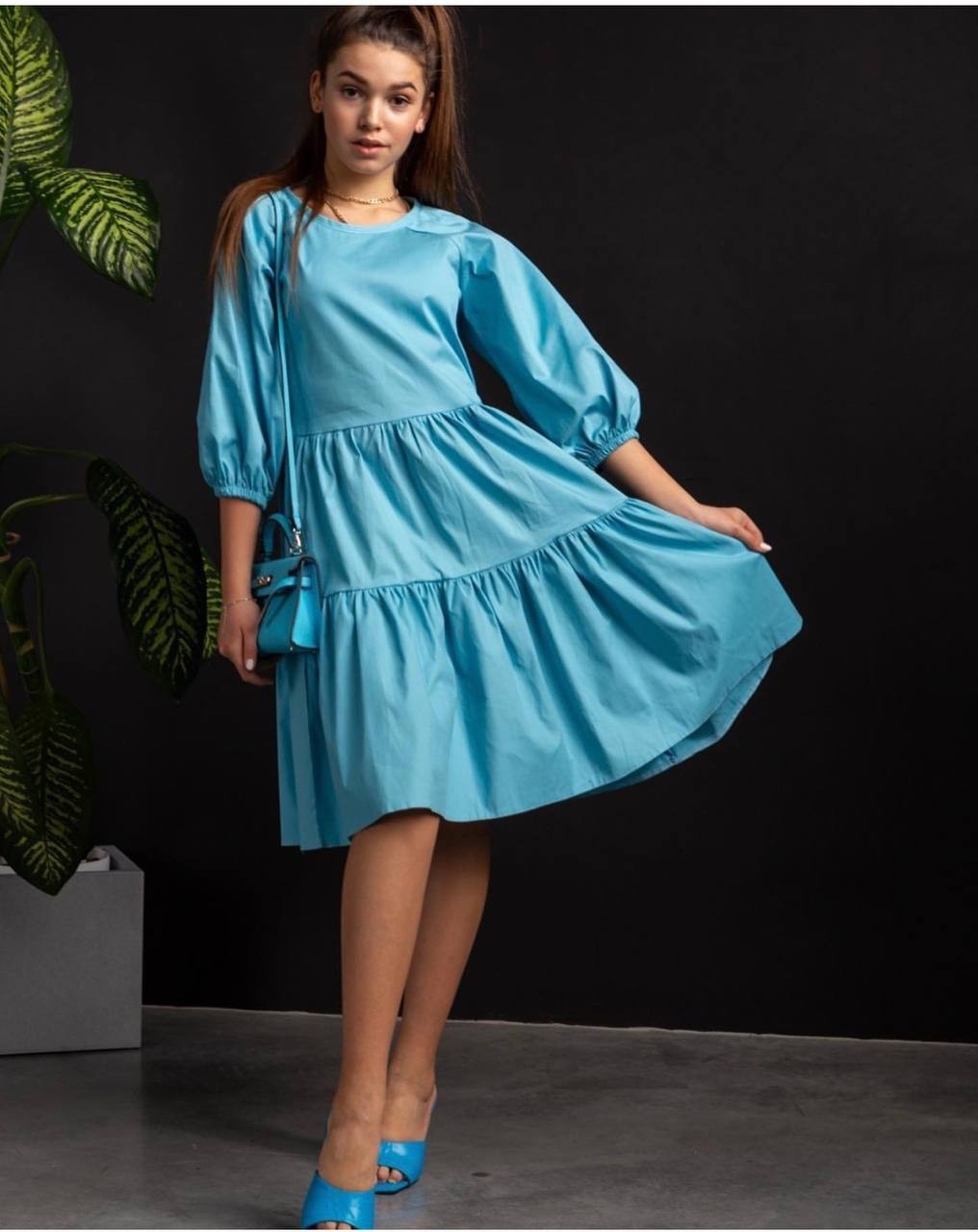 

Платье 0101 Brand 2291 146-152 Голубое