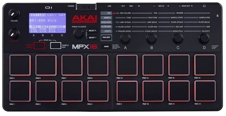 

MIDI-контроллер Akai MPX 16