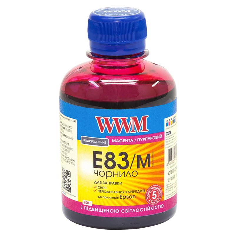 

Чернила WWM для EPSON Stylus Photo R270/P50/R290/RX615/T50/TX650 (Magenta) E83/M 200г