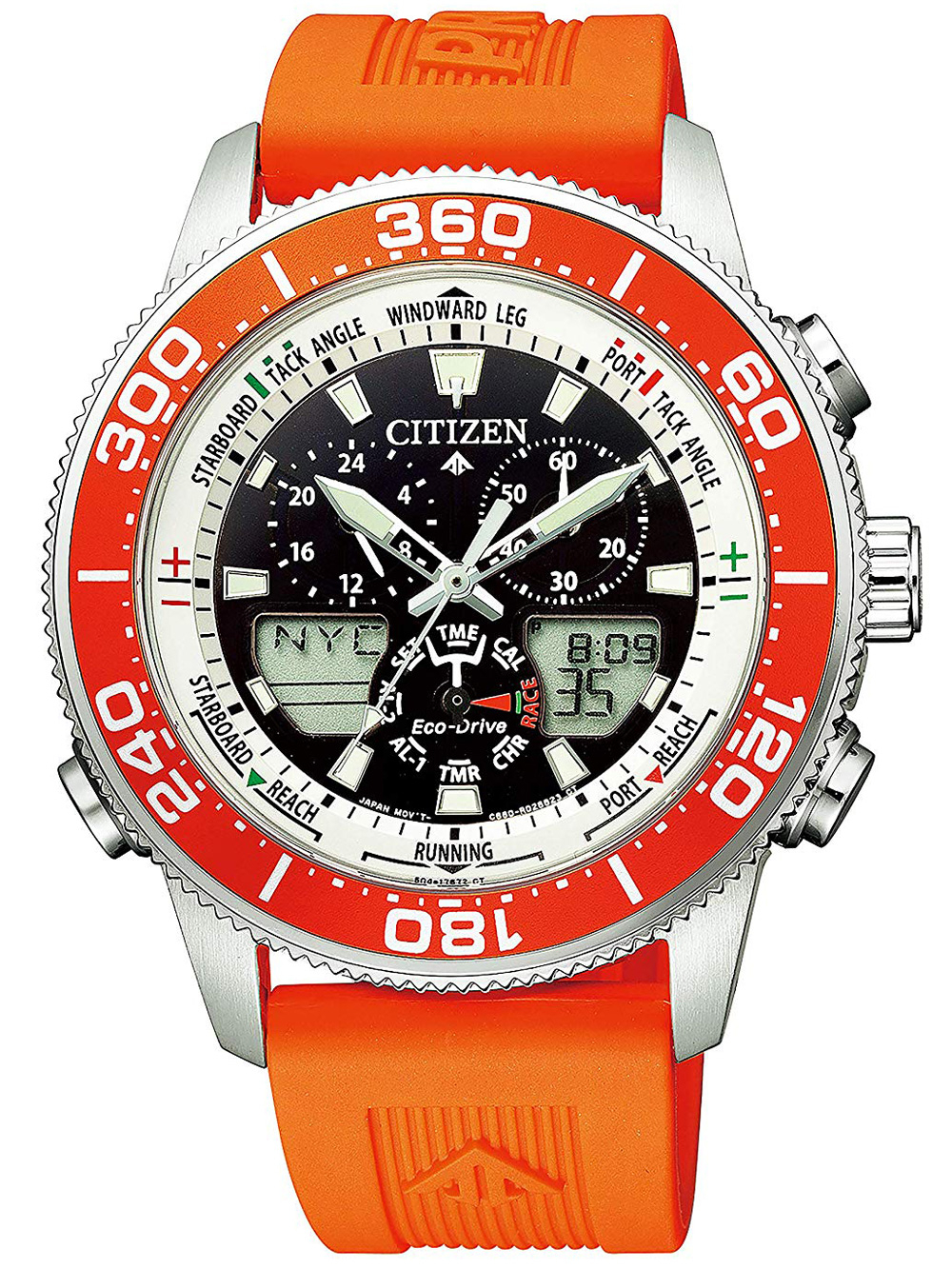 

Часы Citizen Eco-Drive JR4061-18E Promaster Marine Yacht 44mm 20ATM