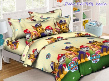 

Детское постельное белье TAG tekstil Ренфорс PAW PATROL begie 150х215