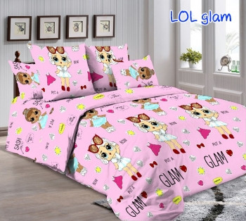 

Детское постельное белье TAG tekstil Ренфорс LOL glam 150х215