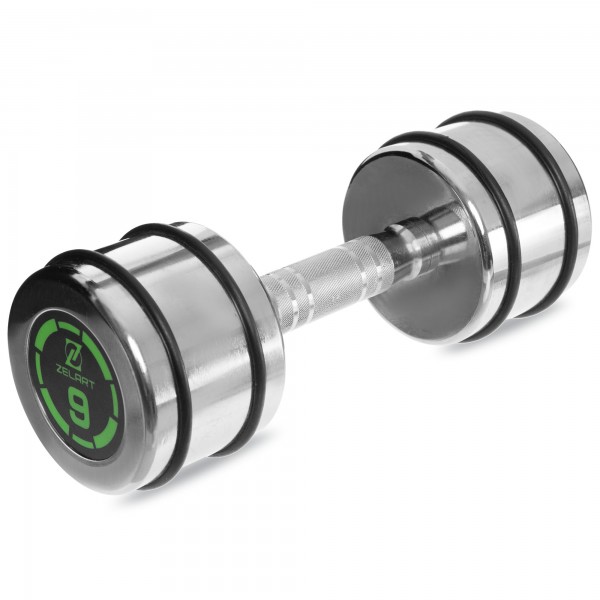 

Гантель/гиря Гантель хромированная 9кг Zelart FI-2622-9 (SKL03259)