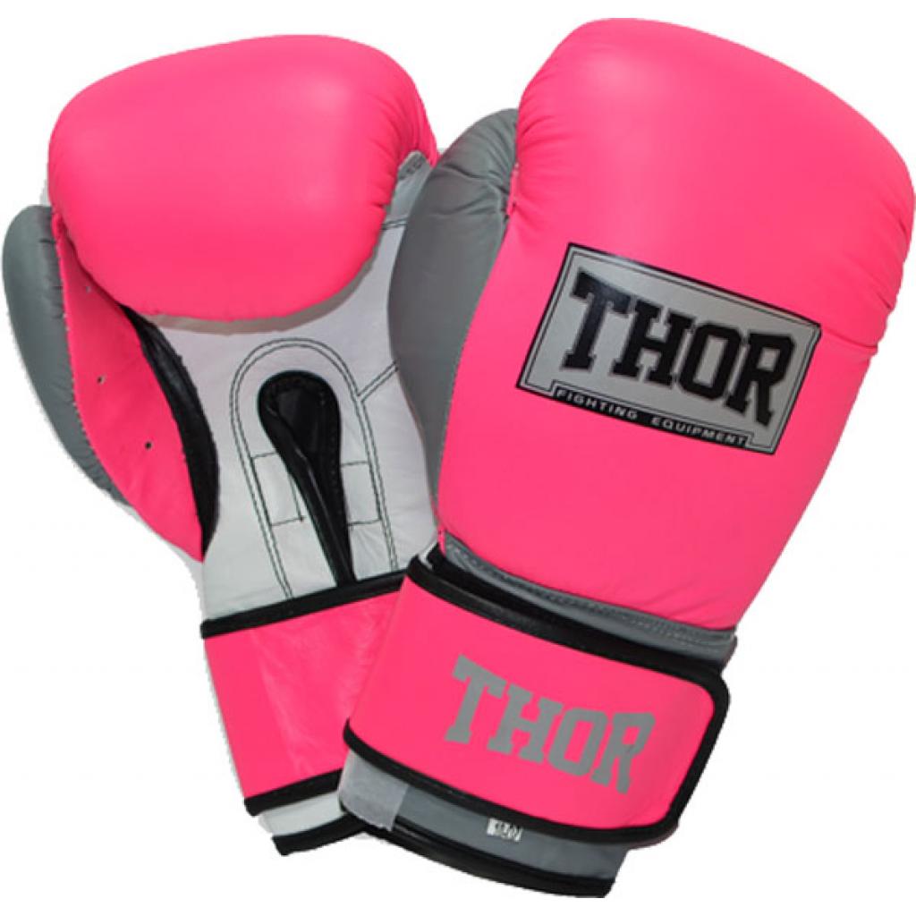 

Боксерские перчатки Thor Typhoon 12oz Pink/White/Grey (8027/02(Leath)Pink/Grey/W 12 oz.)