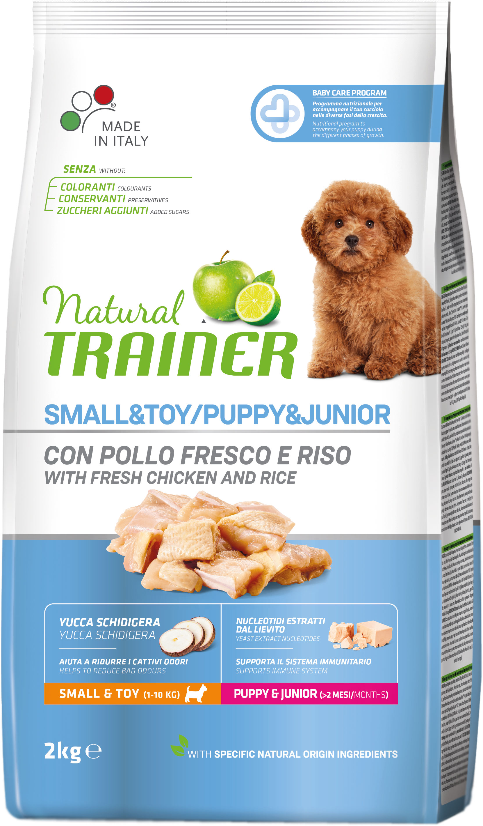 

Сухой корм Trainer Natural Super Premium Puppy&Junior Mini для щенков мелких пород до 10 месяцев 2 кг