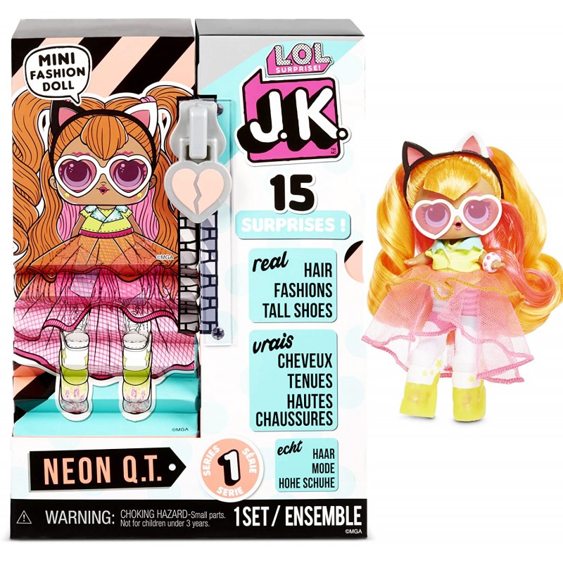 

Игровой набор с куклой LOL JK Mini JK Neon Q.T. (MGA Entertainment, США) ЛОЛ Мини Леди Неон Кьюти (570776E7CAZ)