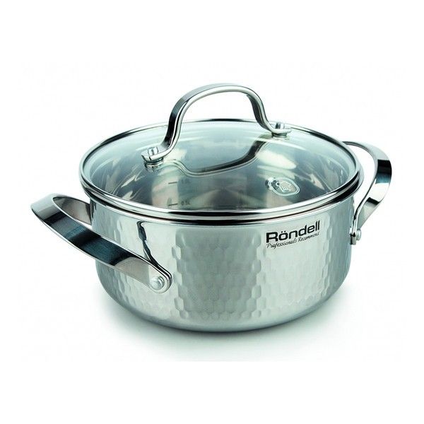 

Кастрюля с крышкой Rondell RainDrops 4,7 л RDS-829
