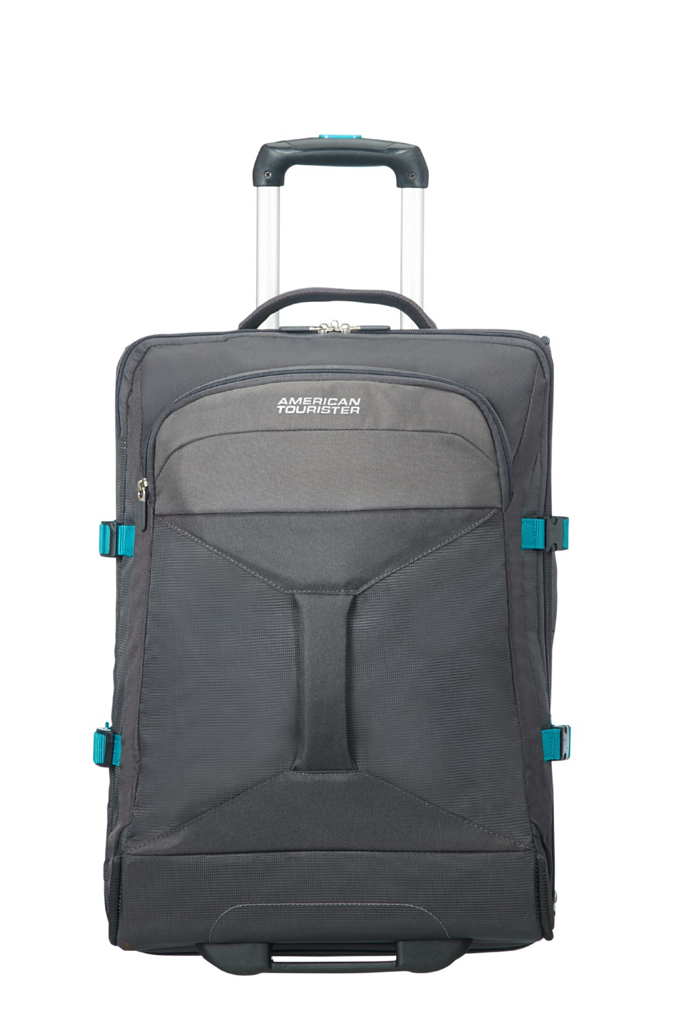 

Сумка На Колесах 55 См American Tourister ROAD QUEST GREY/TURQUOISE 40x55x20 16G*18001