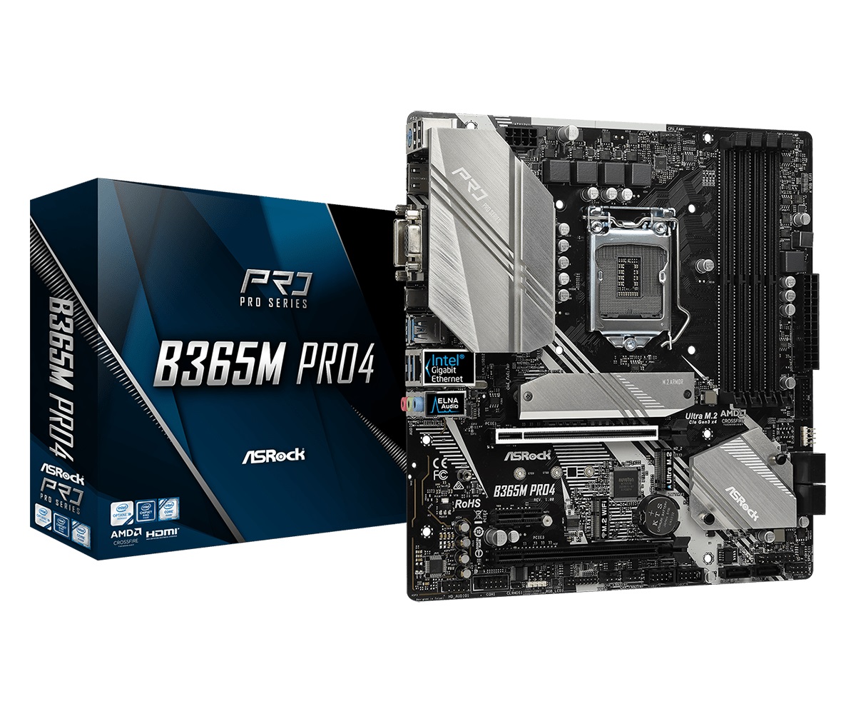 

Материнская плата ASRock B365M Pro4 Socket 1151