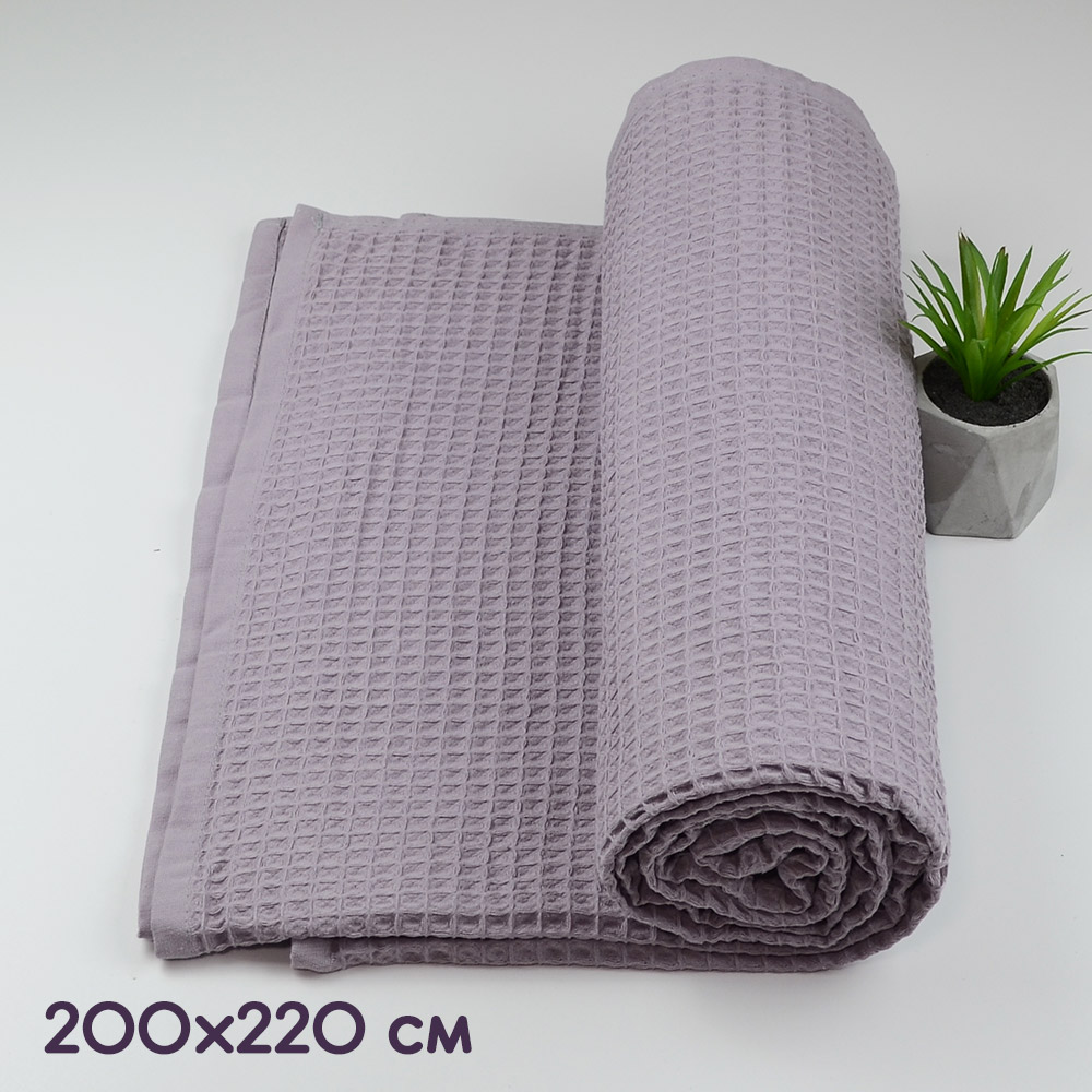 

Простынь-покрывало вафельная GM TEXTILE 200х220см 280г/м2 (Пепельный)
